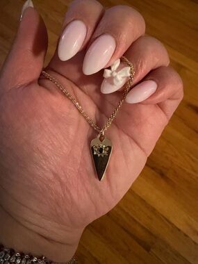 NWT* Nova Gold Evil Eye Heart Necklace